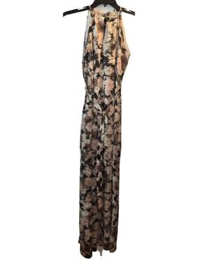 Dress Sleeveless Maxi Small Multicolored Polyester